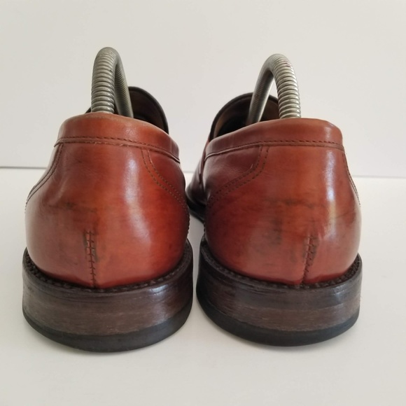 Vintage FOOTJOY Classics USA Mens Dress Shoes Brown Leather Bicycle Toe Size 9.5 main image 9